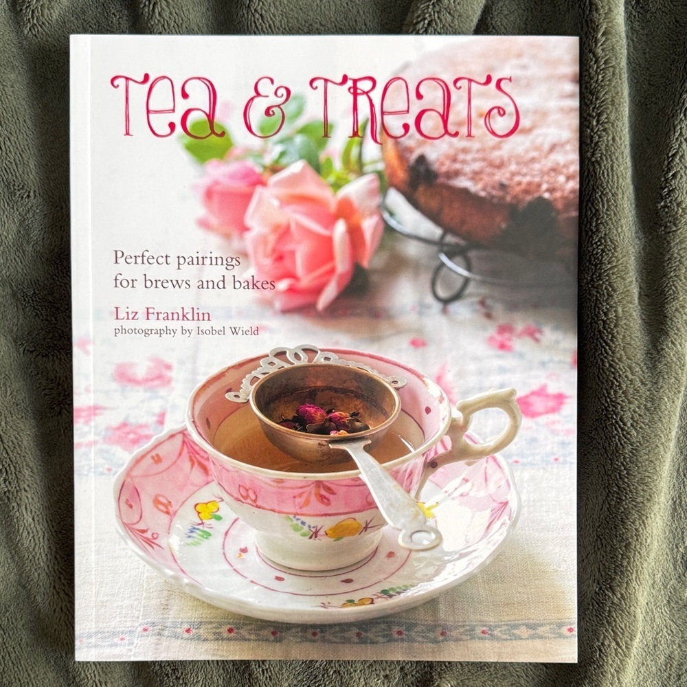 Tea & Treats Cookbook — Pink Floral Cover